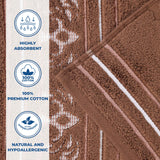 Zero-Twist Cotton Jacquard Towel Set 9 Piece - Sadie