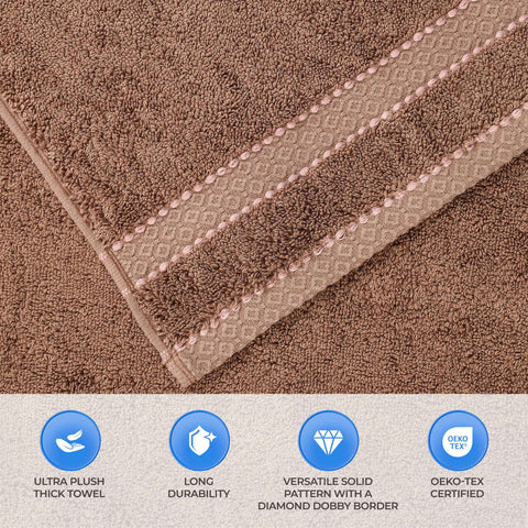 Giza Cotton Plush Absorbent Bath Towel Set of 3