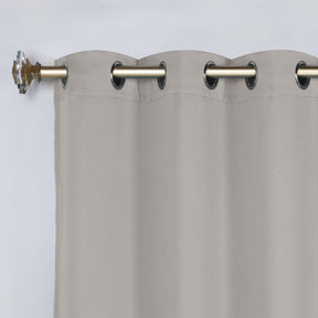 Classic Modern Solid Room Darkening Blackout Curtain Panels, Set of 2