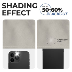 Solid Room Darkening Rod Pocket Blackout Curtain Panels, Set of 2