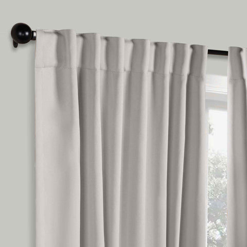 Blackout Window Curtains Solid Room Darkening Back Tab Set of 2
