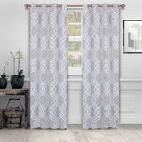 Ribbon Trellis Washable Room Darkening Blackout Curtains, Set of 2