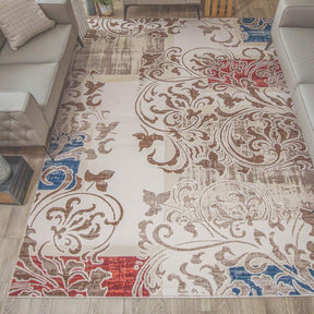 Storyville Geometric Scroll Patchwork Indoor Area Rugs Or Runnner Rug