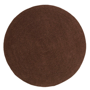 Bohemian Braided Indoor Outdoor Rugs Solid Round Area Rug