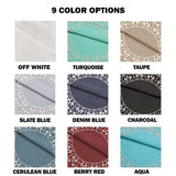 Lightweight Cotton Bedspread Set 3-Piece Lyron Floral Scroll Jacquard