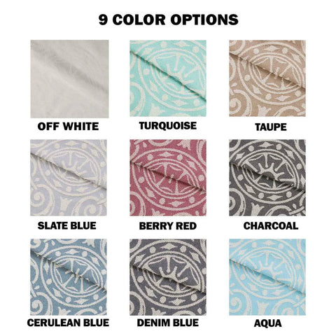Lightweight Cotton Blend Bedspread Sets Adalie Medallion Jacquard