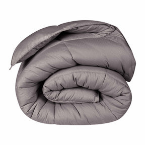 Monochrome Basketweave Plush Microfiber Down Alternative Comforter