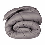 Monochrome Basketweave Plush Microfiber Down Alternative Comforter