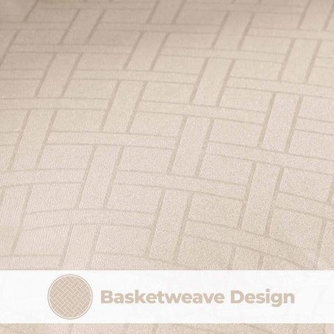 Monochrome Basketweave Plush Microfiber Down Alternative Comforter