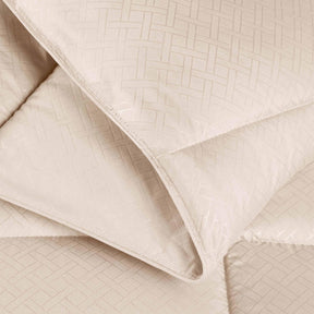 Monochrome Basketweave Plush Microfiber Down Alternative Comforter