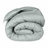 Monochrome Basketweave Plush Microfiber Down Alternative Comforter