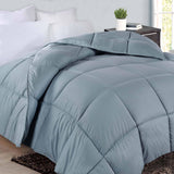 Monochrome Basketweave Plush Microfiber Down Alternative Comforter