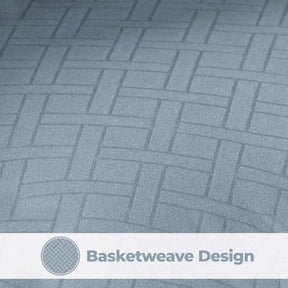 Monochrome Basketweave Plush Microfiber Down Alternative Comforter