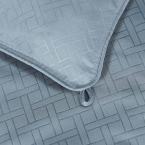 Monochrome Basketweave Plush Microfiber Down Alternative Comforter