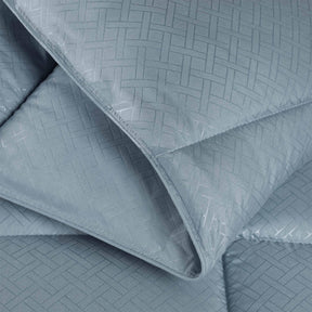 Monochrome Basketweave Plush Microfiber Down Alternative Comforter