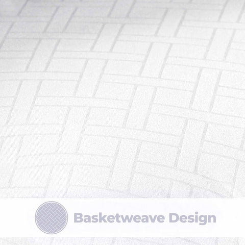 Monochrome Basketweave Plush Microfiber Down Alternative Comforter