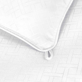 Monochrome Basketweave Plush Microfiber Down Alternative Comforter