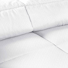Monochrome Basketweave Plush Microfiber Down Alternative Comforter