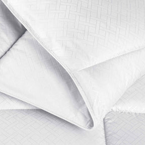 Monochrome Basketweave Plush Microfiber Down Alternative Comforter