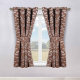 Leaves Room Darkening Washable Blackout Curtain Panels, Set of 2
