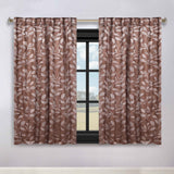 Leaves Room Darkening Back Tabs Blackout Curtain Panels, Set of 2
