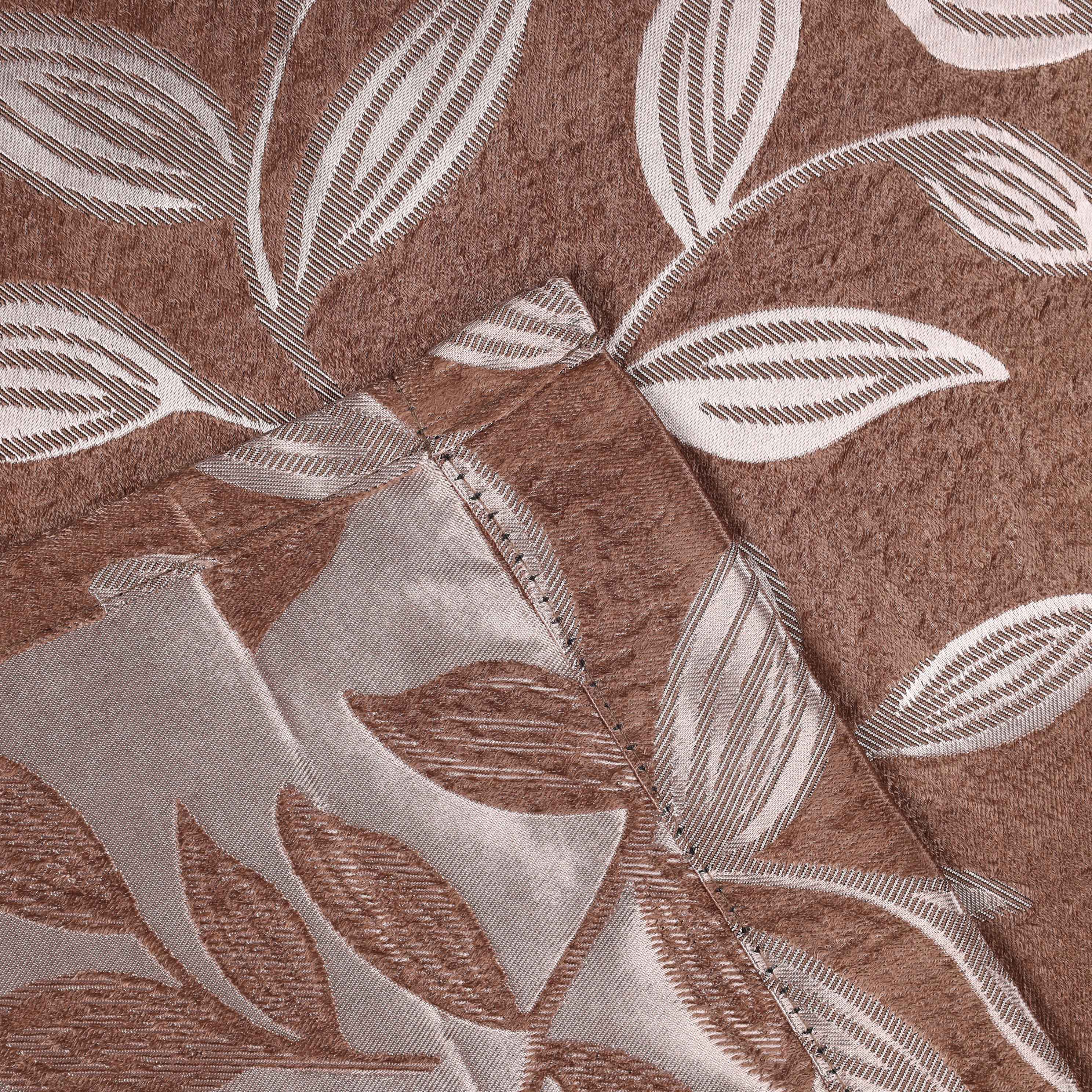 Leaves Room Darkening Washable Blackout Curtain Panels, Set of 2