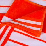 Striped Oversized Cotton Beach Towel Set of 2, 4, or 6 Piece