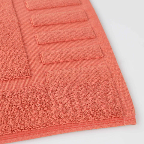 Leo Cotton Modern Absorbent Heavy Washable Bath Mat Set of 2