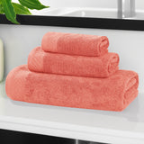 Egyptian Cotton Basketweave Solid Towel Set 3 Piece