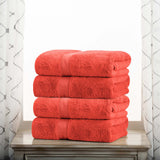 Egyptian Cotton Plush Heavyweight Bath Towel Set of 4