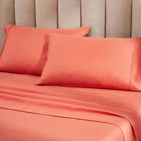 1200 Thread Count Cotton Rich Bed Sheet Set Solid Deep Pocket