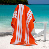 Striped Oversized Cotton Beach Towel Set of 2, 4, or 6 Piece
