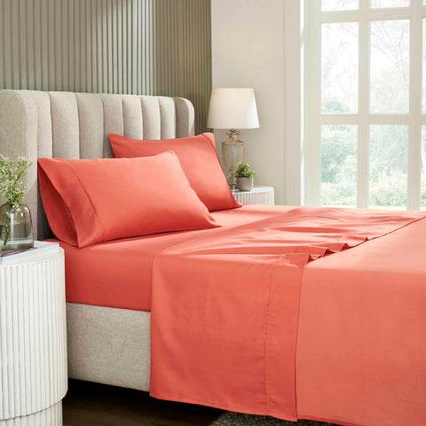 1200 Thread Count Cotton Rich Bed Sheet Set Solid Deep Pocket