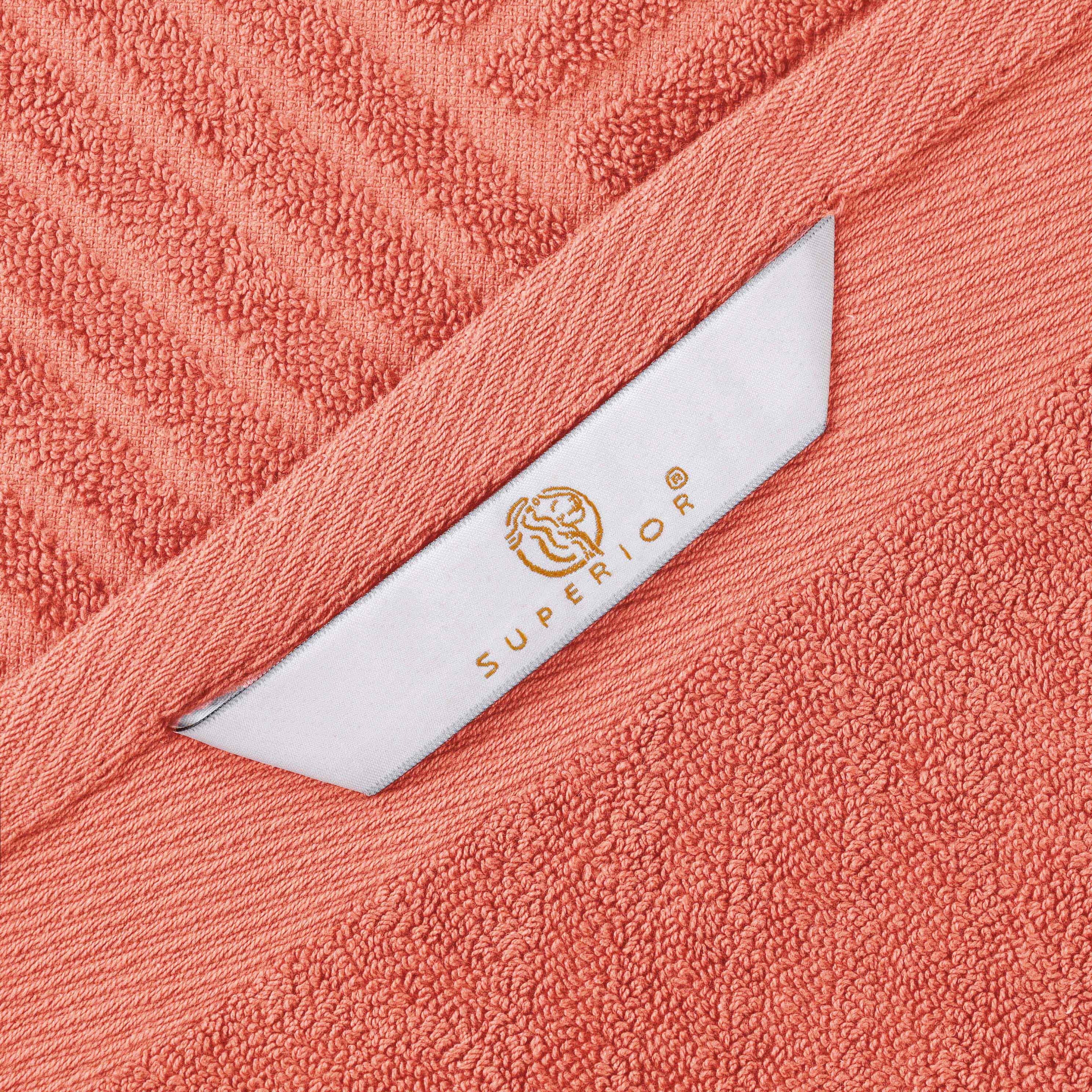 Basketweave Jacquard and Solid 6 Piece Egyptian Cotton Towel Set