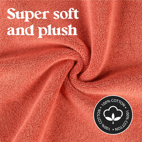 Leo Cotton Modern Absorbent Heavy Washable Bath Mat Set of 2