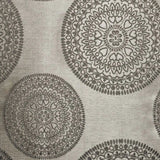 Cordon Jacquard Grommet Floral Medallion Curtain Panel Set