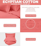 300 Thread Count Egyptian Cotton Solid Duvet Cover