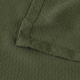 Nobel Cotton Textured Jacquard Chevron Lightweight Woven Blanket