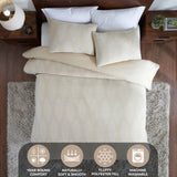 Manali Cotton All Season Bedding Diamond Lattice Woven Comforter Set