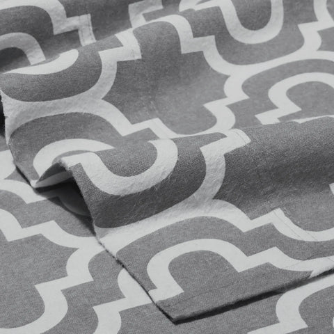 Moroccan Trellis Cotton Flannel 2 Piece Pillowcase Set