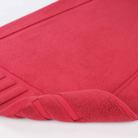 Leo Cotton Modern Absorbent Heavy Washable Bath Mat Set of 2