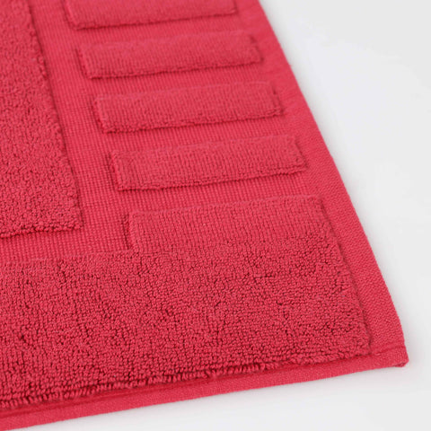 Leo Cotton Modern Absorbent Heavy Washable Bath Mat Set of 2