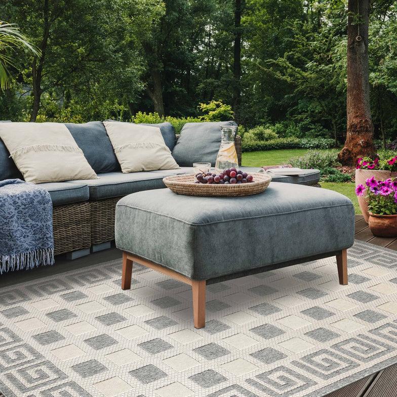 Nilaya Modern Geometric Indoor Outdoor Area Rug Or Runner Rug