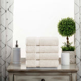 Egyptian Cotton Hand Towels 4-Piece Plush Set by Madison