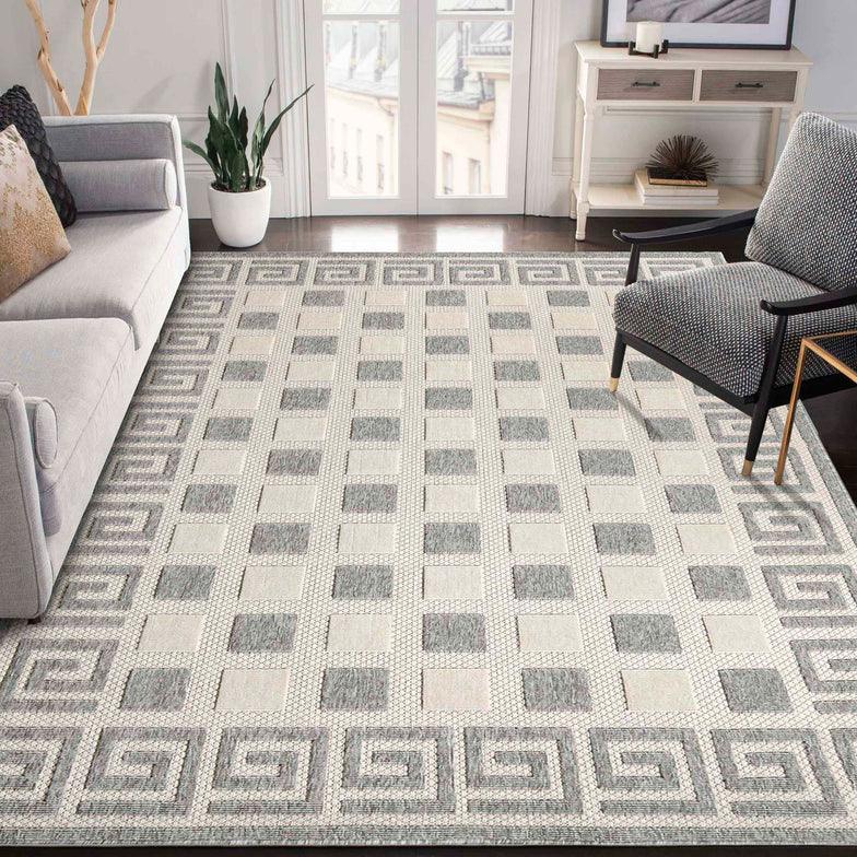 Nilaya Modern Geometric Indoor Outdoor Area Rug Or Runner Rug