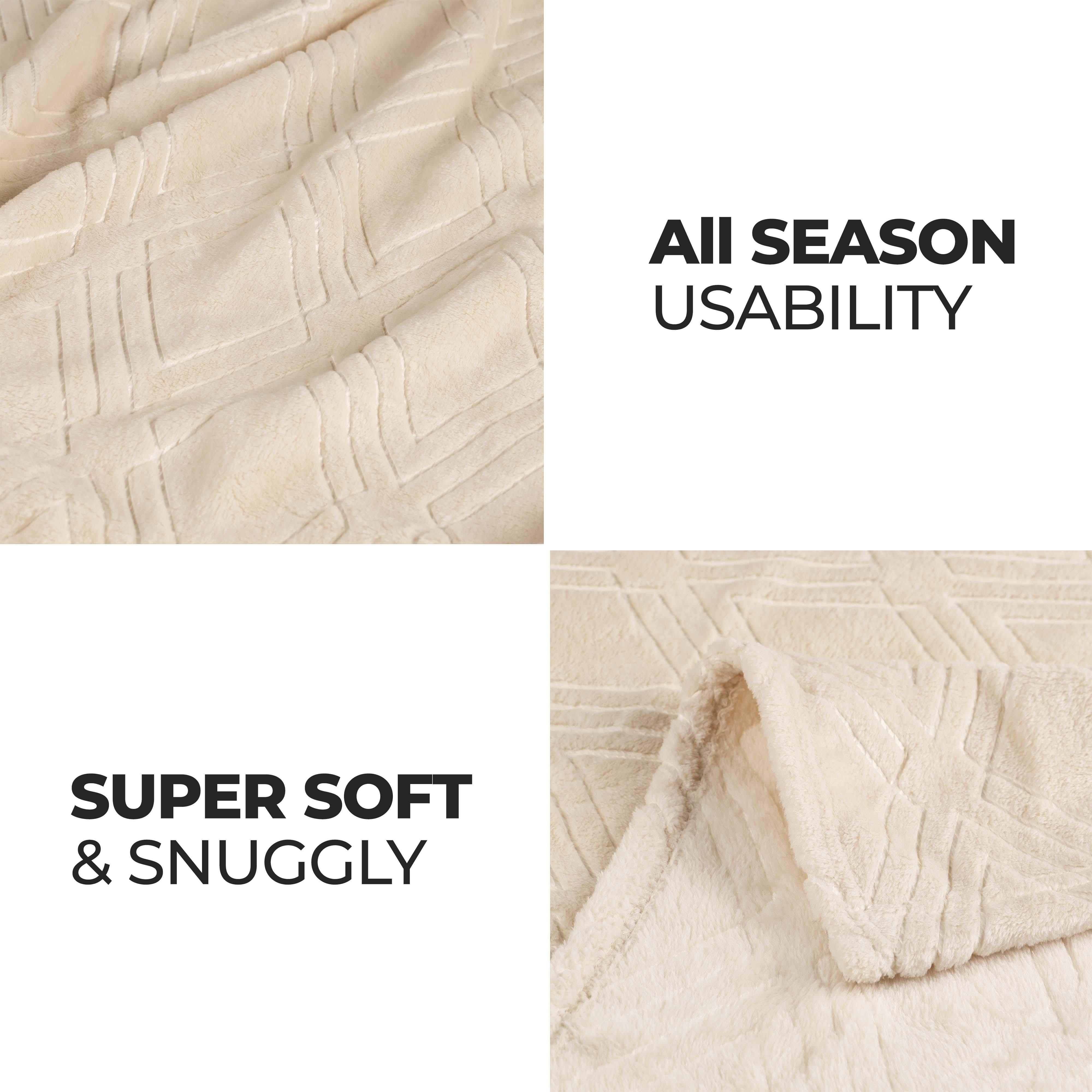 Alaska Diamond Fleece Plush Ultra-Soft Fluffy Blanket