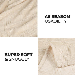 Alaska Diamond Fleece Plush Ultra-Soft Fluffy Blanket