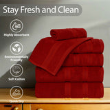 Smart Dry Zero Twist Cotton Medium Weight 3 Piece Assorted Towel Set