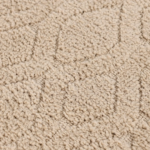 Brou Diamond Lattice Textured Washable Bath Rugs, Set of 2