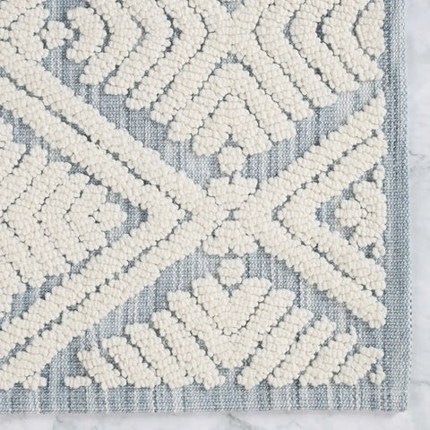 Ceton Diamond Trellis Textured Washable Bath Rugs, Set of 2